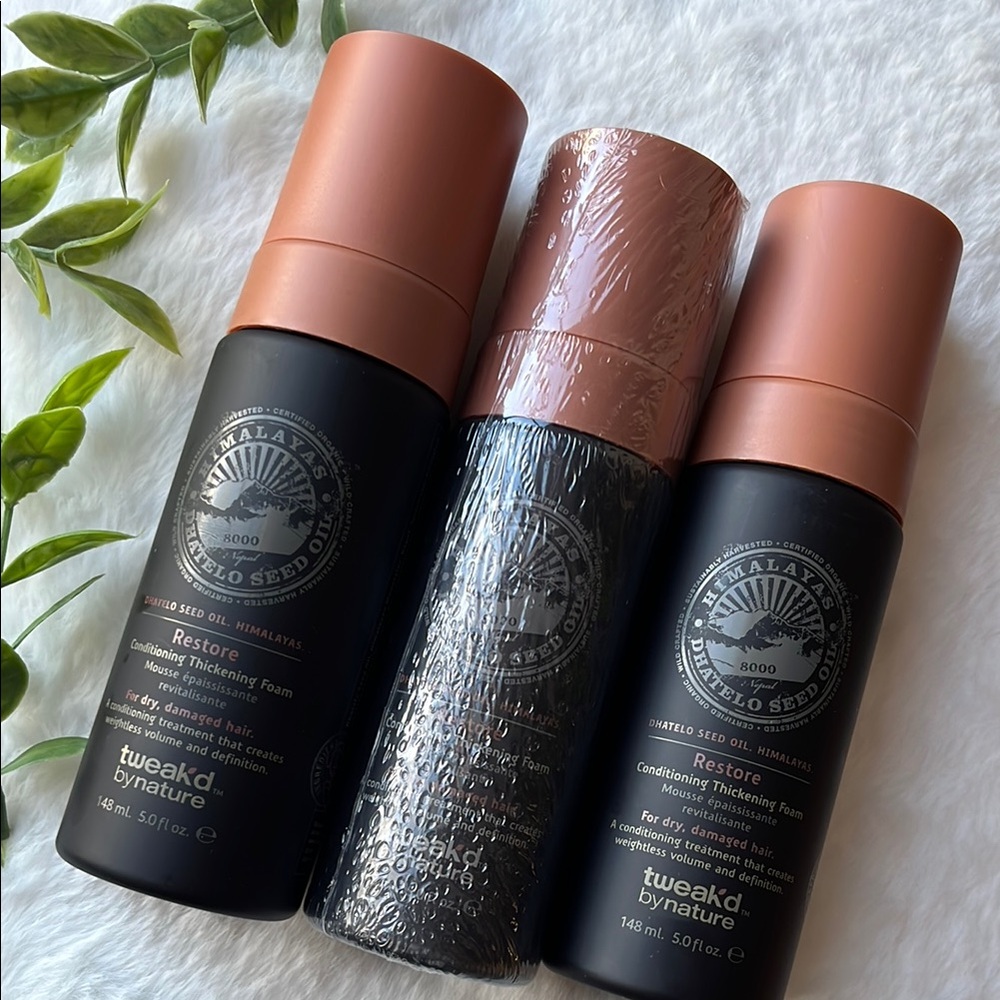NEW Tweak’d by Nature Restore Thickening Foam Bundle